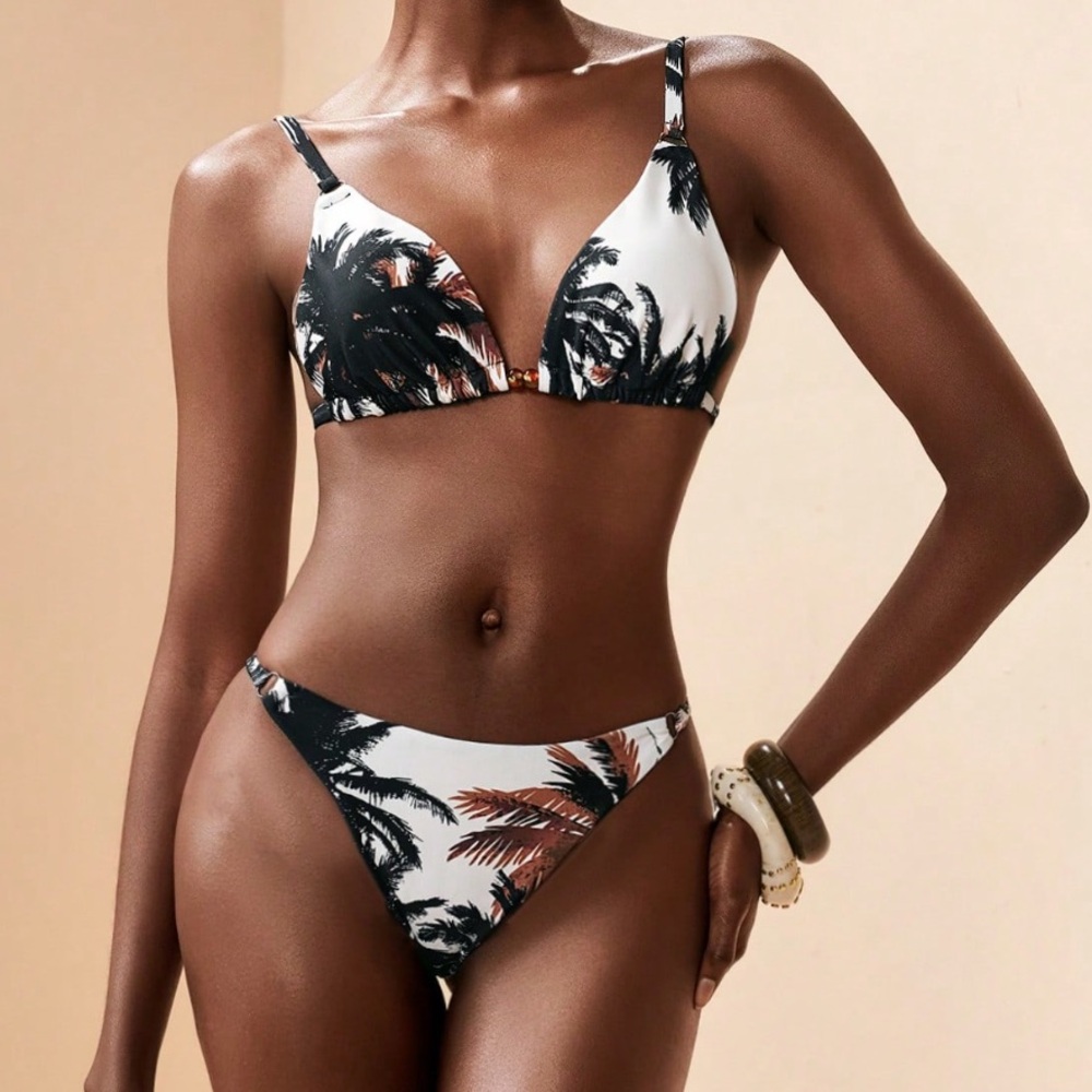 🆕 Botanical Print Two Piece Bikini